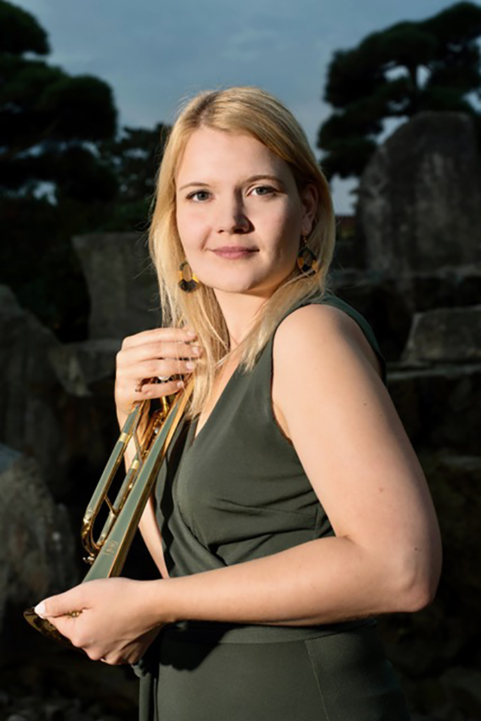Mareike Bühler, Dirigentin des Musikvereins Kollmarsreute